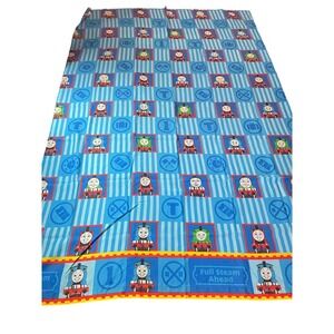 Thomas and Friends twin Sheet Blue Train Characters Kids Bedding